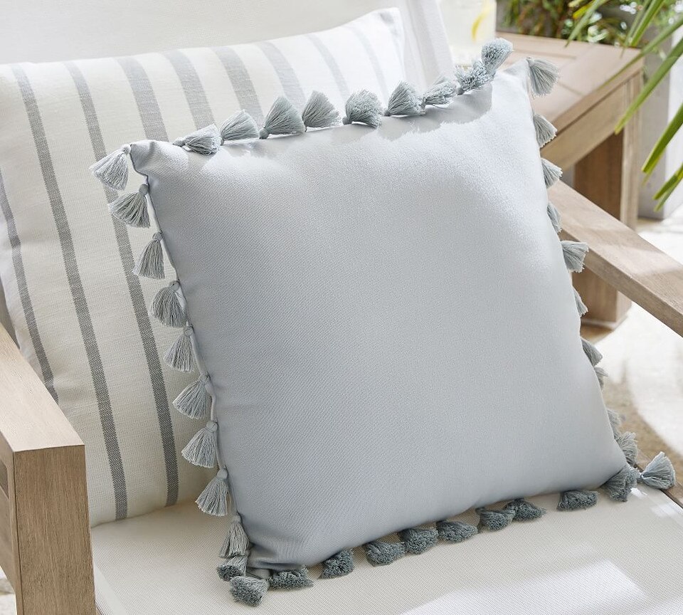 Tassel Trim Indoor/Outdoor Cushions Pottery Barn Australia